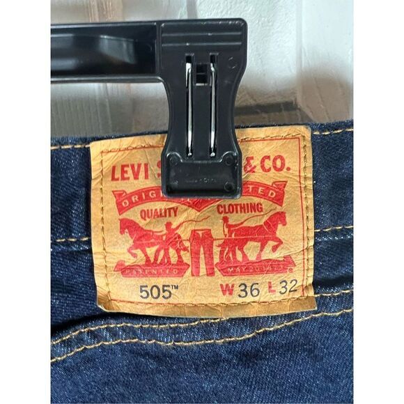 505 Levi’s Mens Jeans Size 36/32 - Picture 3 of 5